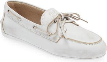 miu miu boat shoes